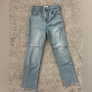 Madewell Light Blue Straight Leg Jeans